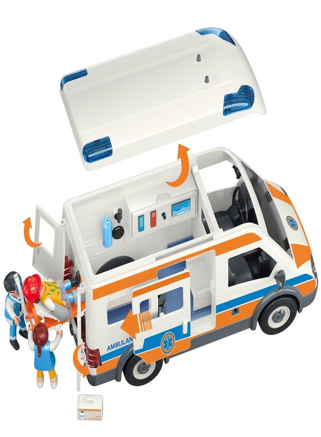 lonfypeng Ambulance Toy Truck for Kids 3-8, Large Toy Cars with Lights & Sounds, Emergency Vehicle Toddler Toys, Rescue Role Playset Play & Learn Toddler Toys Ages 3 4 5 6 7 8 9 10 11 12(Ambulance) - Image 4